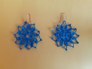 Kolczyki robione na szydełku 