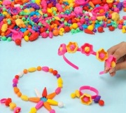Zestaw dużych koralików klik DIY 216 szt!
