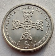 ISLE OF MAN 5 Pence 2001 okołoMENNICZA
