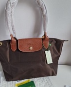 BRĄZ/ CZEKOLADA Nowa torebka Longchamp roz M