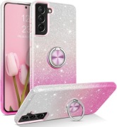 Etui RING Samsung Galaxy S21+ Magnetyczne z ringiem, błyszczące, Okazja!