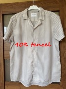 Koszula męska z kubańskim kołnierzem 40% tencel, Les Deux r. S/M-ideał