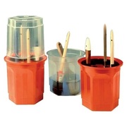 Używany pojemnik na przechowywanie używanych pędzli