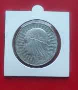 10 ZŁOTYCH GŁOWA KOBIETY 1933 rok - srebro AG oryginał