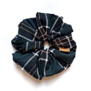 Gumka Scrunchie Mini krata zielona Lena