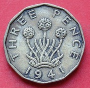 3  Pensy  1941 r -     Anglia   Zawciąg  Jerzy VI