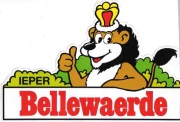 Naklejka reklamowa Bellewaerde Park w Ieper (Belgia) - 1989 r.