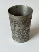 Cynowy zabytkowy kubek kufel Gdańsk Sopot Westerplatte
