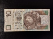 Banknot 10 złotych seria YG  z 1994r YG1081370