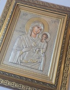 OGROMNA Ikona RUSKA w kiocie Matka Boska IWIERSKA z Góry ATOS. 40x50cm. 