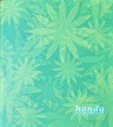 segregator A5 2ringi kwiatki zielony