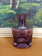 Wazon Leonardo – szkło artystyczne, ręcznie robiony, fioletowy