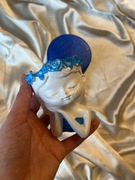 Dekoracyjne pojemniki / świeczniki dekoracyjne – zestaw niebieski + biały