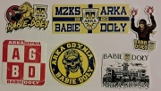 Vlepki ARKA GDYNIA, Cracovia, Lech, KSZO, Gryf Wej, Gwardia Kosz # 134