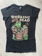 Tshirt damski koszulka zombie working dead XS/34