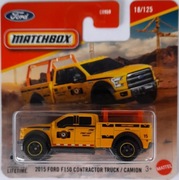 Matchbox #18 2015 Ford F150 Contractor Truck