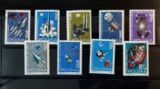 !!! POLSKA RAKIETY I SATELITY 1963...KOMPLETNA SERIA.9szt...CZYSTE**!!!