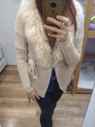 Sweter z futerkiem Orsay 