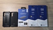 ZESTAW  Szkło hybrydowe + 4x etui 3MK / Bizon