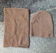 Komplet czapka I komin alpaka touch 100% poliamid nowy