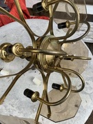 Stara lampa wisząca sufitowa z czasów PRL żyrandol