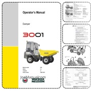 Wacker Neuson 3001 Dumper Operator Manual Instrukcja Obsługi  i Konserwacji