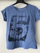 Bluzka t-shirt niebieska 38 40 M L