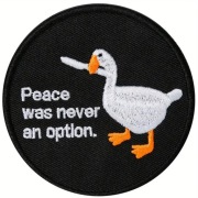 Naszywka Morale Patch   - GĘŚ Z NOŻEM  (mocowanie na rzep)