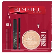 Rimmel zestaw tusz do rzęs kredka puder 