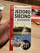 JEZIORO SIECINO + ZŁOCIENIEC - MAPA TURYSTYCZNA PLAN BATYMETRYCZNY