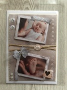 Kartka ręcznie robiona z okazji narodzin dziecka