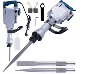 MOCNY MŁOT WYBURZENIOWY 3200 60J CHŁODZONY OLEJEM +DŁUTA UDAROWY KUJĄCY