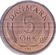 DANIA 5 ore 1963, KM# 848.1, AU