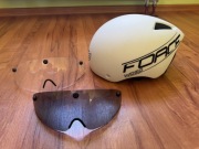 Kask rowerowy do jazdy na czas TT triathlon Aero szosowy Force Wasp Biały