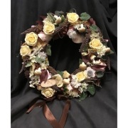 Dekoracja domu wianek stroik jesienny zawieszka