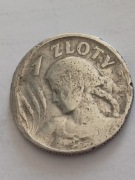 1zł z 1925r. Żniwiarka