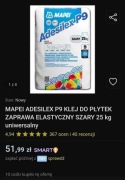Klej cementowy MAPEI p9