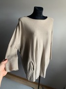 Cathrine Hammel sweter tunika sukienka oversize wełna 100 % merino 3XL4648