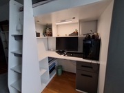 Łóżko piętrowe z biurkiem