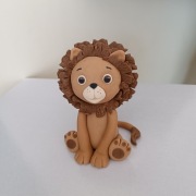 Lew na tort figurka cukrowa safari