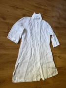 Tanio! Biała koszula Made in Italy M/L – len 90%, bdb stan