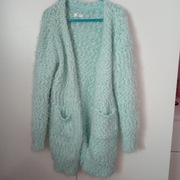 Sweter ciepły 128 mięta 