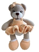 . Duży Miś na szydełku 36cm ręcznie robiony Handmade Amigurumi