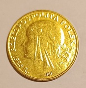 Moneta PRÓBA 20 złotych 1925 głowa kobiety "Polonia".