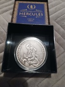 1 oz Ag 999 Hercules w nakładzie 500 sztuk z certyfikatem oraz inne.