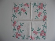 Makatka serweta  ręczny haft PRL