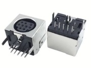 Gniazdo mini DIN 9p, do druku, ekranowane