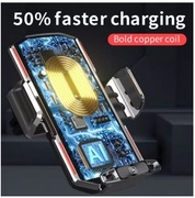 Automatyczny uchwyt samochodowy NA KRATKĘ ładowarka AI