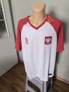 Polska PZPN 2018 official Łączy piłka koszulka kibica biała czerwona 2XL