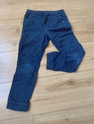 Granatowe spodnie bawełniane, elastyczne, little kids, r.122